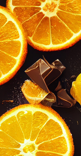 Pomarańcze i karmel Coffee Spritz