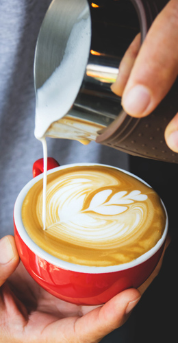 Fire Shot Latte Art
